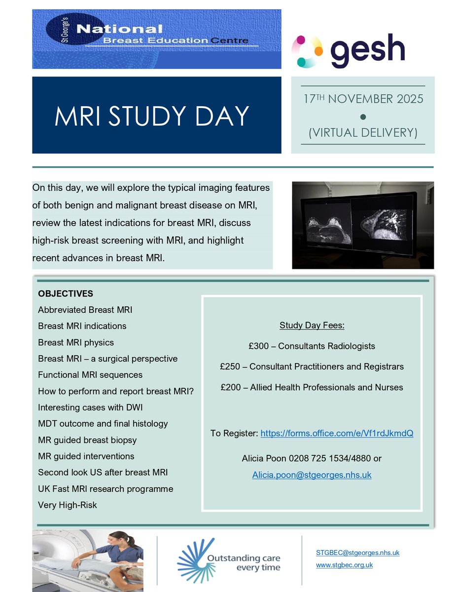 St George's National Breast Education Centre tweet media