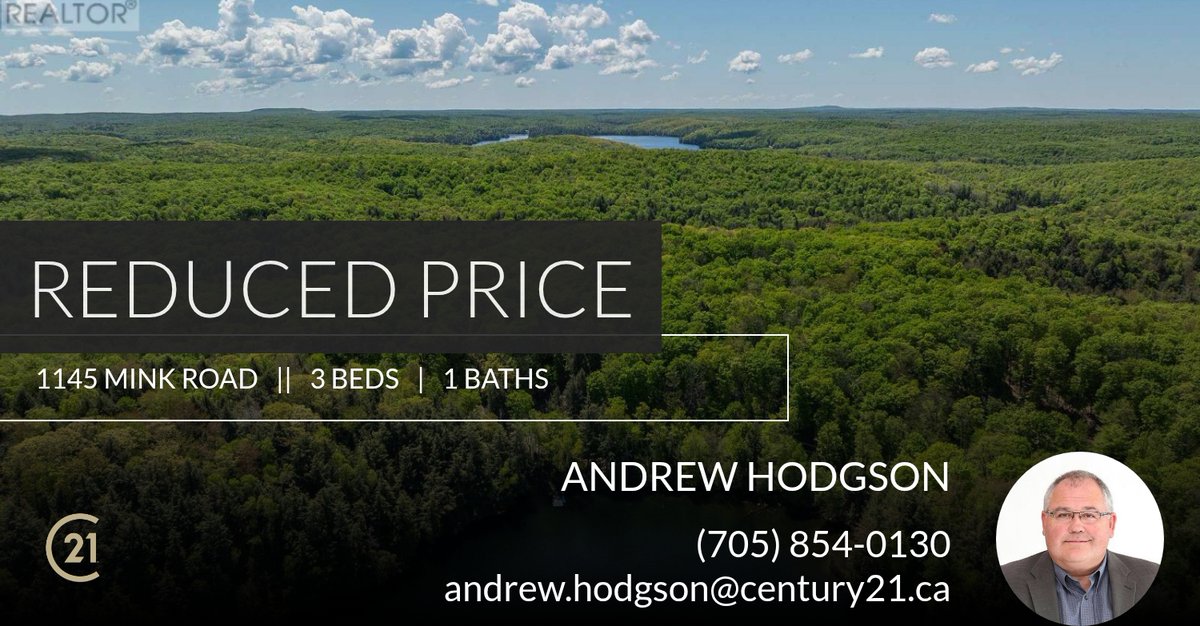 📍 Reduced Price 📍 This recently reduced home at 1145 Mink Road in Dysart Et Al (dudley) won't last long, so, don't wait to set up a showing! Reach out here or at (705) 854-0130 for more information! homeforsale.at/1145_MINK_ROAD…