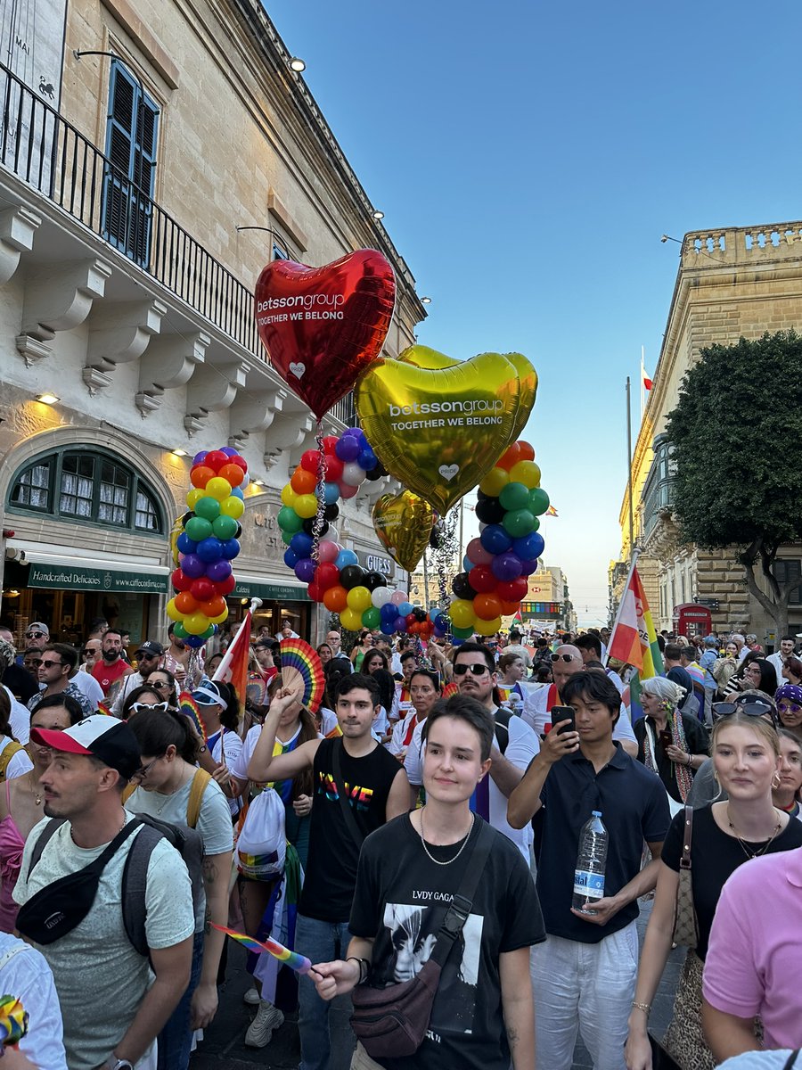 Last weekend, Betsson Group proudly joined Malta Pride 2025 in Valletta. Around 30 Betssonites marched together, celebrating diversity, inclusion and belonging in the streets of Malta’s capital. 🏳️‍🌈

This year, our message was clear: Together We Belong. ❤️🧡💛💚💙💜

#MaltaPride