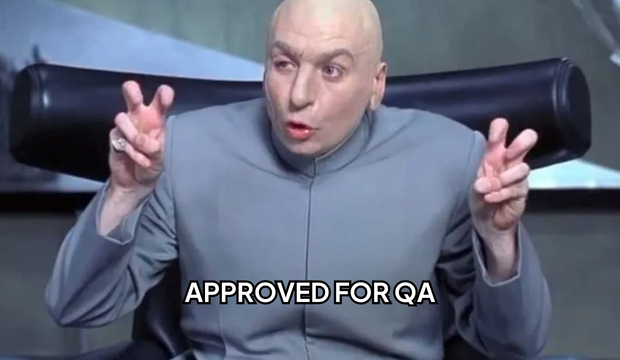 does_qa's tweet image. When a feature is marked ‘Approved for QA’ but you know what’s really coming… 👀🐞
With DoesQA, approvals actually mean confidence — flake-free tests, real coverage, faster releases.&quot;

#DoesQA #TestAutomation #QAproblems #NoCodeQA