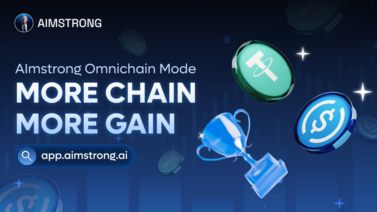 Double your rewards with <a href="/AImstrong_ai/">AImstrong</a>!
Deposit once → earn across chains.
⚡ +100% APY bonus grows per second you stay.
No bridges. No extra gas.
Next chain coming soon