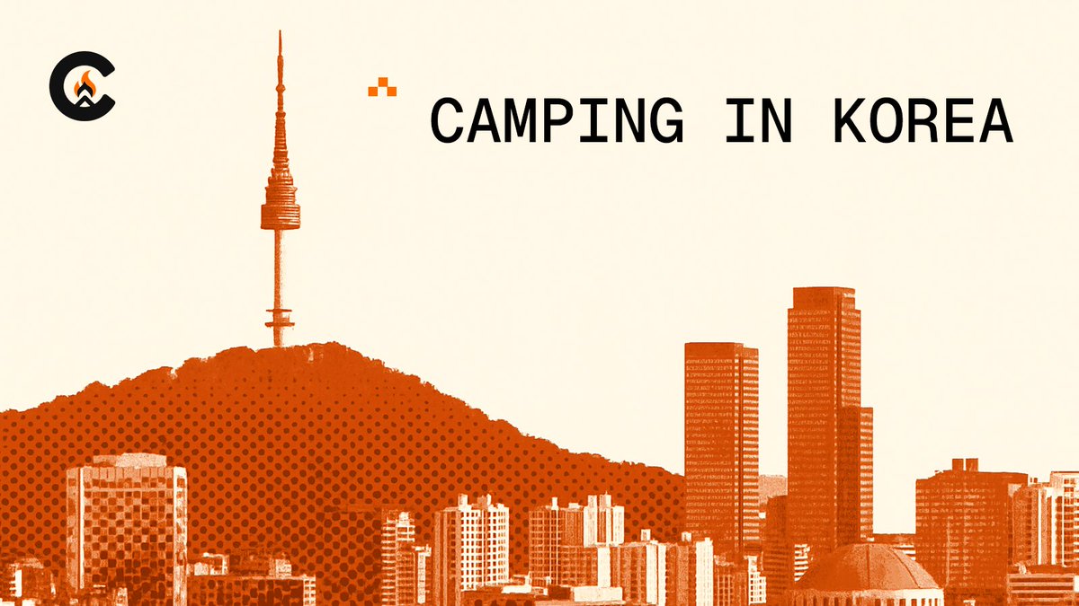 campnetworkxyz's tweet image. Camp is touching down in Seoul for #KBW2025 🇰🇷

Meet the Camp team at the following events in collaboration with our event partners @Bridge34__,  @GoKiteAI, @gaib_ai, @KorProtocol, @blackmirror_xp, @RootDataCrypto, and @Tiger_Research_👇