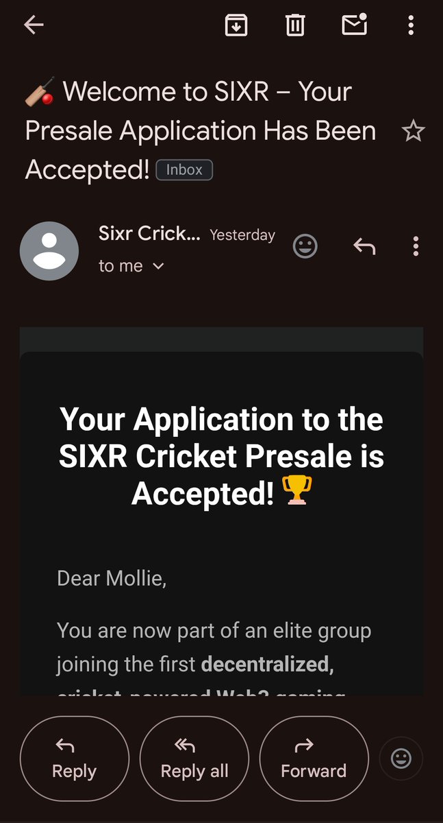 /Mollie 🟠🔱 (@mollieofweb3) on Twitter photo How positioned are you on <a href="/SIXR_cricket/">SIXR Cricket</a> 👀
Join SIXR and compete with other cricket fans
You also get to engage and game with cricket superstars.
Join here: alphabot.app/pulse/sixr/FCD… How positioned are you on <a href="/SIXR_cricket/">SIXR Cricket</a> 👀
Join SIXR and compete with other cricket fans
You also get to engage and game with cricket superstars.
Join here: alphabot.app/pulse/sixr/FCD…
