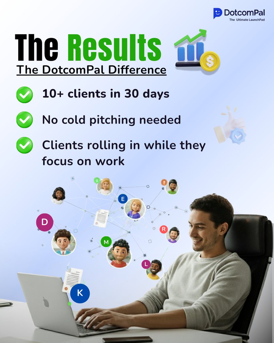 DotcomPal's tweet image. Freelancers! 😁Ditch cold email hell &amp;amp; win 10+ clients in 30 days! 🎉Swipe to see how! 👉
✅DotcomPal’s easy AI funnels—no tech skills needed! 🌱Trust grows with #Giverep vibes!  
Start free trial today!  🔗bit.ly/dcp-limited-de… #DotcomPal #FreelancerLife #iOS26