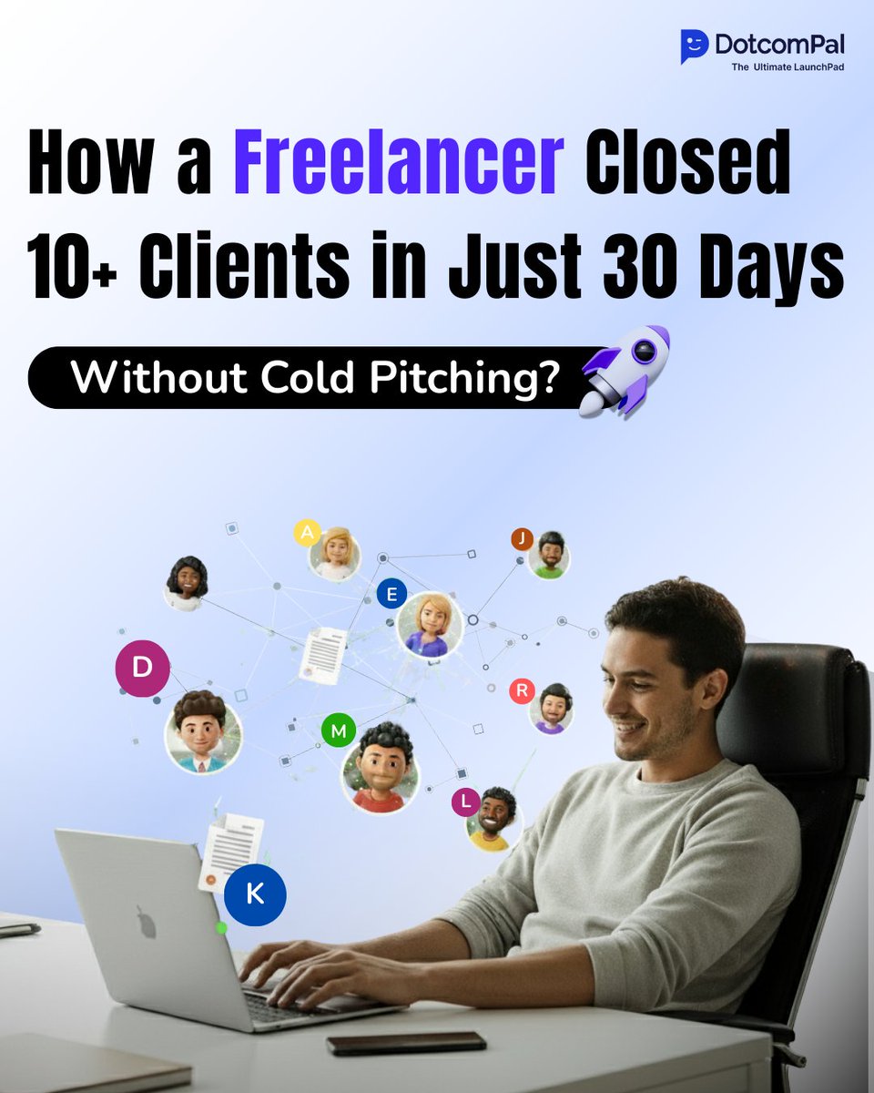 DotcomPal's tweet image. Freelancers! 😁Ditch cold email hell &amp;amp; win 10+ clients in 30 days! 🎉Swipe to see how! 👉
✅DotcomPal’s easy AI funnels—no tech skills needed! 🌱Trust grows with #Giverep vibes!  
Start free trial today!  🔗bit.ly/dcp-limited-de… #DotcomPal #FreelancerLife #iOS26