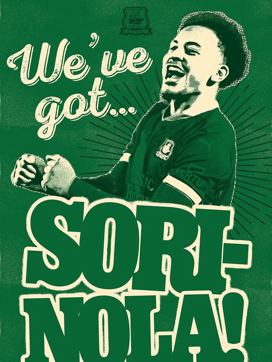 And we got… SORINOLA… his very own flag 
#pafc