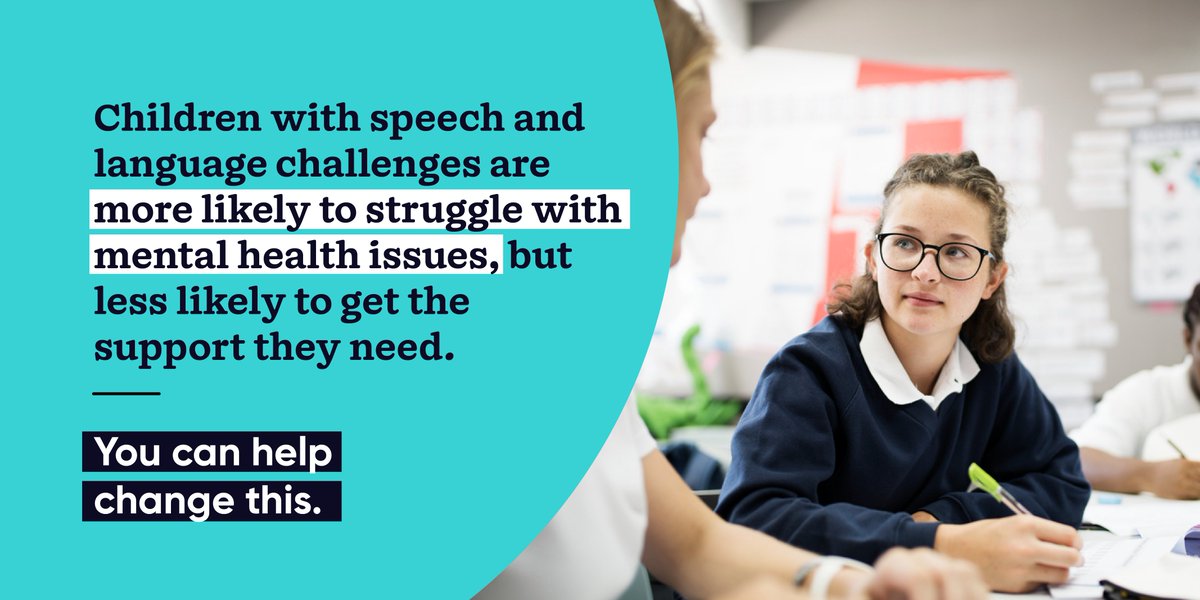Children who struggle with talking and understanding words are at far greater risk of mental health problems. Too many feel isolated and unheard.

Your donation can change that. Help us give children confidence, friendship and hope 💙
👉 bit.ly/3FVJaQV