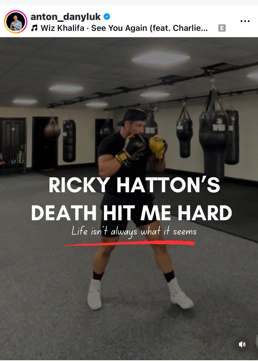 ItsMrTyler2u's tweet photo. Disgusted to see that @Anton_Danyluk is using @HitmanHatton death to promote his business on instagram you should be ashamed of yourself what a horrible person you are. Anyone who follows this guy should unfollow. 

RIP RICKY 💙 https://t.co/xI4PRPnujX