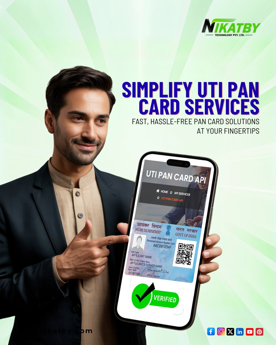 nikatby's tweet image. 🔐 Simplify Compliance & Stop Fraud with APIWala’s PAN Verification API
Take the hassle out of KYC! Our secure, real-time PAN verification solution helps you onboard customers
🚀 Stay Compliant. Scale Faster.
👉 Visit nikatby.com
#Nikatby #PANVerificationAPI