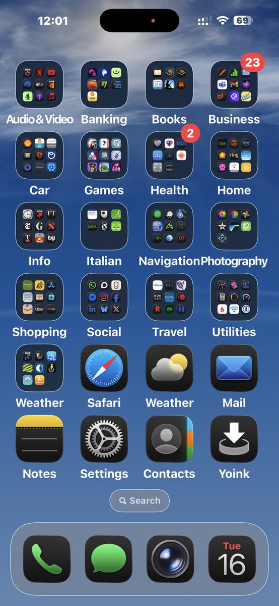 Geoff Spink (@gp_spink) on Twitter photo #iOS26 pro-tip - for those of us with #LowVision the home screen can be rendered instantly more accessible by applying a bit of tint. Here are the before and after images.
<a href="/RNIB/">RNIB</a> <a href="/AnnamTylor/">annamtylor</a> <a href="/JamieKnight/">Jamie + Lion</a> <a href="/AbilityNet/">AbilityNet</a> <a href="/PhilFriendEsq/">Phil Friend</a> <a href="/simonminty/">Simon Minty</a> #iOS26 pro-tip - for those of us with #LowVision the home screen can be rendered instantly more accessible by applying a bit of tint. Here are the before and after images.
<a href="/RNIB/">RNIB</a> <a href="/AnnamTylor/">annamtylor</a> <a href="/JamieKnight/">Jamie + Lion</a> <a href="/AbilityNet/">AbilityNet</a> <a href="/PhilFriendEsq/">Phil Friend</a> <a href="/simonminty/">Simon Minty</a>