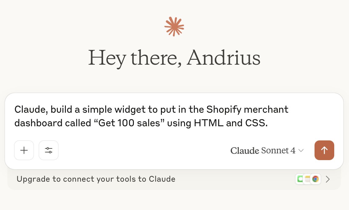 Vibe coding is now part of the PM case study interview at <a href="/Shopify/">Shopify</a>. Just ran one of the first ones with <a href="/mccrawf7/">Mike Crawford</a>. Wild how a quick prototype doubles as a feedback loop on the solution, and also cracks open a new window into how someone thinks and writes. Fascinating!