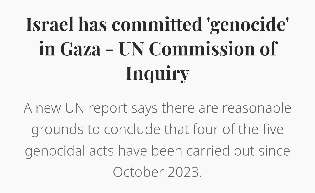 PeterWMurphy1's tweet photo. Dear AUS PM @AlboMP 
cc @SenatorWong 
The UN Commission of Inquiry has concluded that Israel is committing genocide in Gaza. Will you expel the Israeli Ambassador now? Will you sanction Israel now? Or will we just hear more empty words? #auspol #IsraeliTerrorism #GazaGenocide https://t.co/aO983ZJUZ2