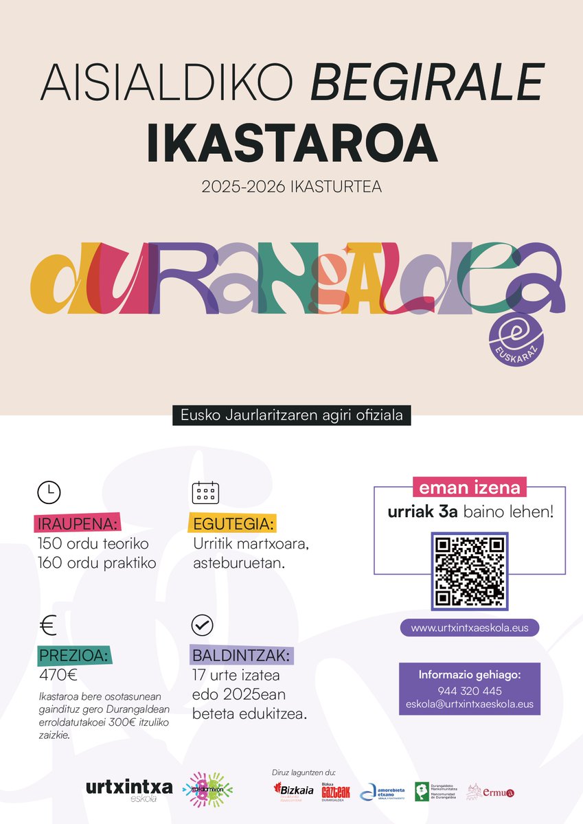 Begirale izan gura duzu?

Aukera ederra daukazu hemen! 👇👇