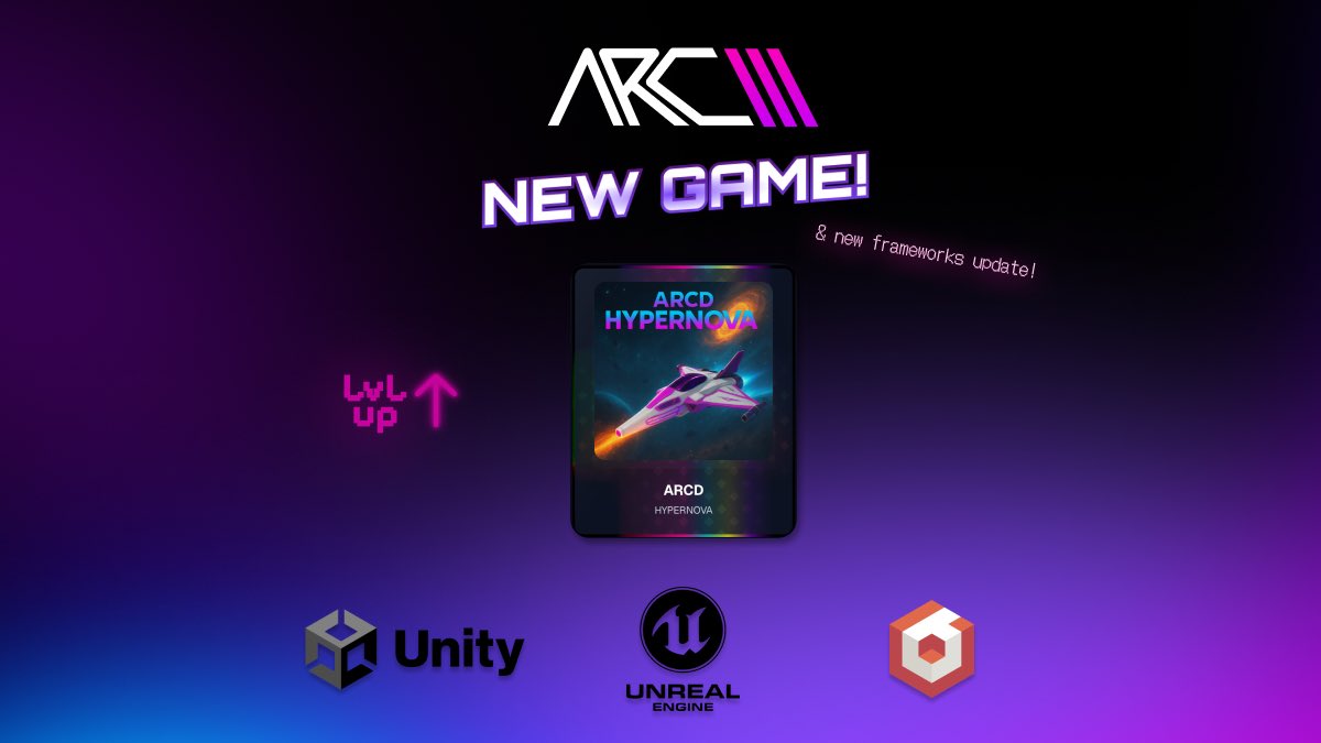FINALLY!

ARCD now supports a new powerhouse — <a href="/babylonjs/">Babylon.js</a> A true hidden gem in the game dev world. 

Check out our new game ARCD-HYPERNOVA 🛰️ — Built with the new framework!

(psst… Game Jam 2 soon!)
arcd.fun