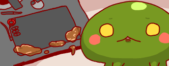 帰ったら板タブにべったりと猫のげぼが。
床にも垂れてましたし即掃除。
まったくもう。
この手書き絵はその板タブで描いたので
壊れてはいないと言う事で一安心。
吐くなら吐くでもっと掃除しやすい場所に吐きたまえ、猫よ。 