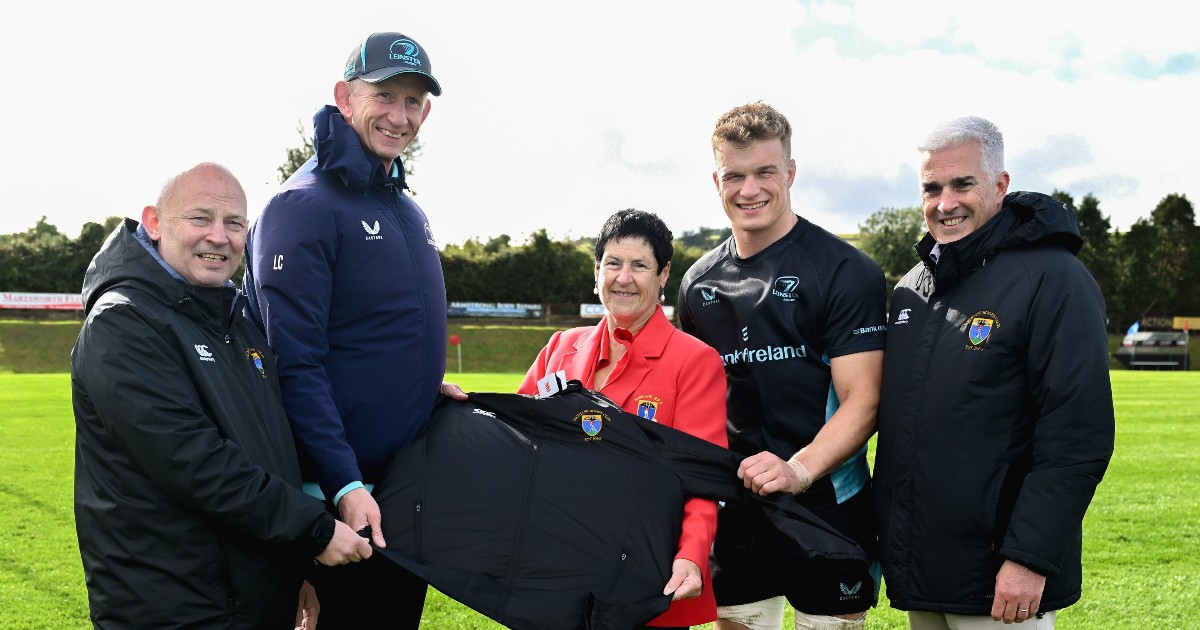 leinsterrugby's tweet photo. A great day out at @WicklowRFC yesterday. Thanks to everyone who came out to support us! ๐
We're in @GreystonesRFC today for more! ๐ฅ
#NeverLessThanEverything #12CountyTour https://t.co/eZjB3aZB5j