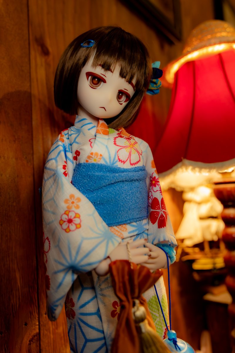 ドルショでお迎えした小春苺さん（<a href="/koharu_dolls/">小春🍓イドル大阪I40</a>）の浴衣！
爽やかで素敵～
#MDDはいいぞ 
#うちのこかわいい
#小春苺
