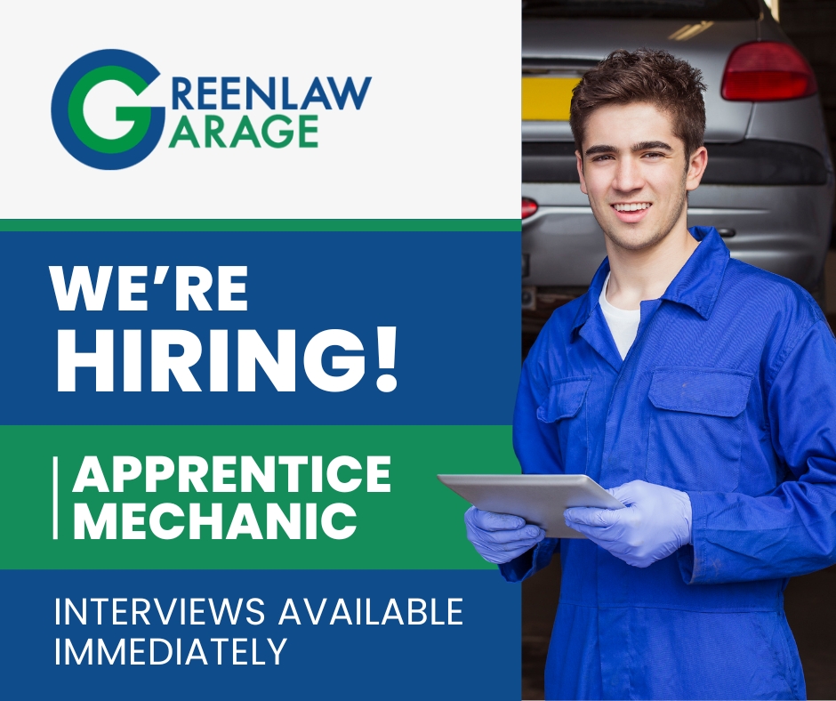 Keen Apprentice needed to join our team!

• Must be 17 or under
• Willing and interested in the motor trade
• 3-year apprenticeship leading to a Vehicle Technician qualification

Apply now with your CV to: greenlawgarageltd@btconnect.com

Interviews available immediately