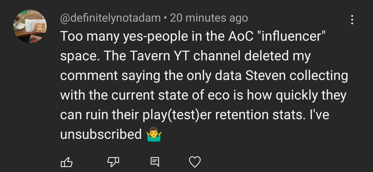 When I set out to do a podcast around the development of <a href="/AshesofCreation/">Ashes of Creation</a>, it was to have real conversations about the game.

I didn’t start it to build an echo chamber or to shut people down positive or negative opinions, both matter.

I’m honestly sick of the fact that if you