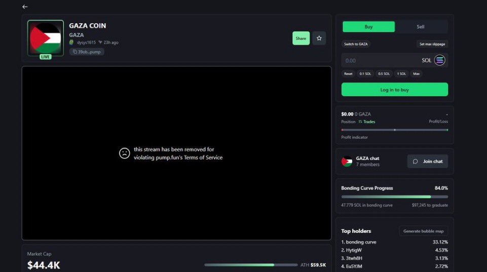 Alon will let someone kill themselves on stream but if you do a stream in Gaza you get banned smh 

Keep your Jewish agenda out of PumpFun nigga

We not falling for it 🚶🏾‍♂️🚶🏾‍♂️🚶🏾‍♂️🚶🏾‍♂️🚶🏾‍♂️