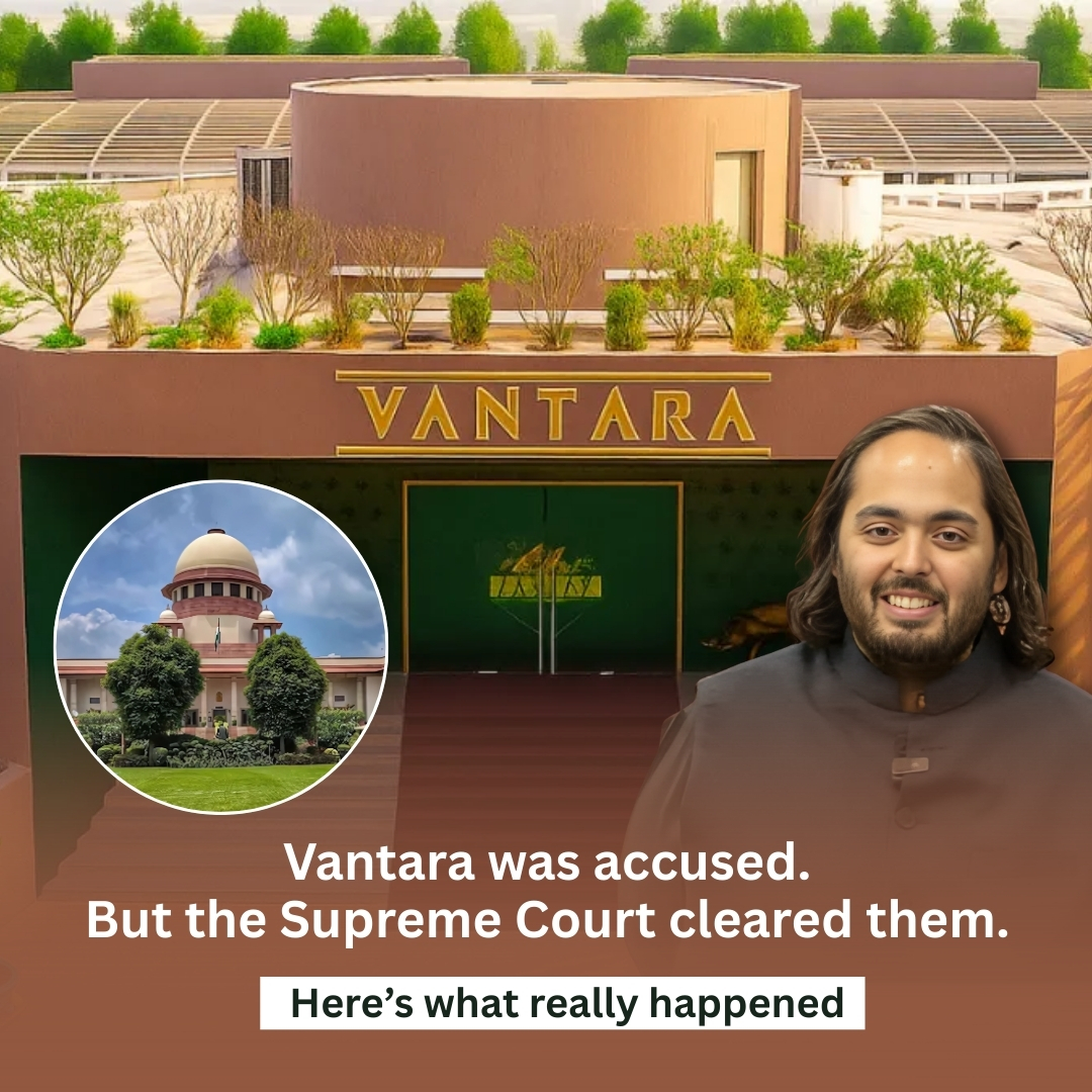 RelianceGroup12's tweet image. Supreme Court ne diya Vantara ko clean chit ✅
#VantaraForAnimals #VantaraCleanChit #SupremeCourt #anantambani