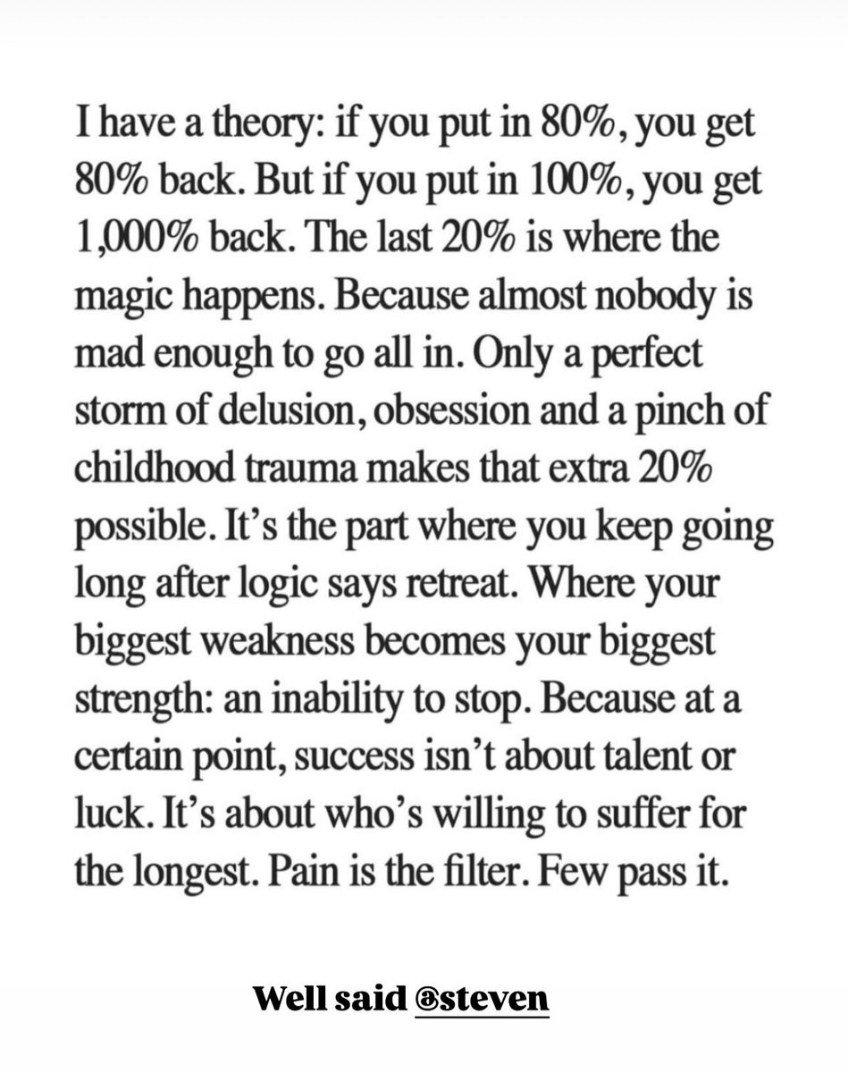 It’s the last 20% that counts.