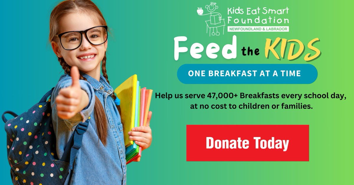 KidsEatSmartNL's tweet photo. Help us Feed the Kids. One Breakfast at a Time.
Donate Today at https://t.co/ceaKRZ6hf4 or 709.722.1996
 
#FeedTheKids #OneBreakfastAtATime https://t.co/iBpeQMfuoX
