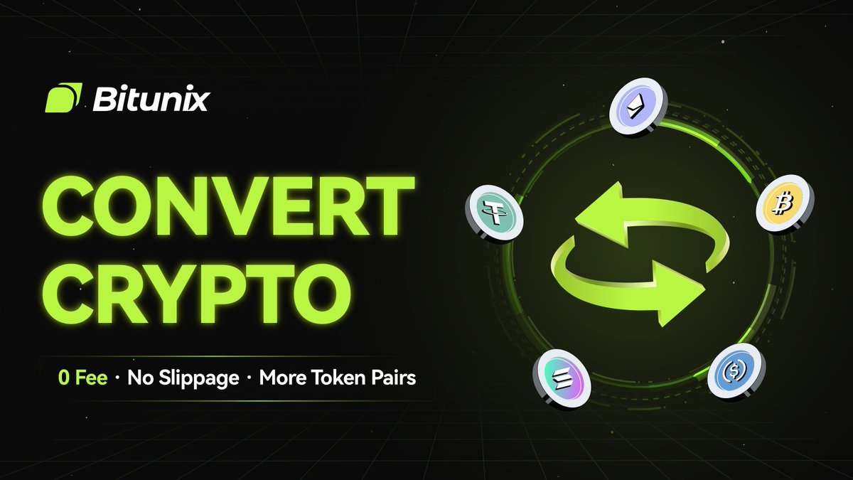 cryptoflozzo's tweet image. Convert your crypto instantly with @BitunixOfficial !
✅ 0 Fees
✅ No Slippage
✅ Wide range of token pairs
Trade smarter, faster, and without hidden costs. 🚀
#Crypto #Bitunix #Trading