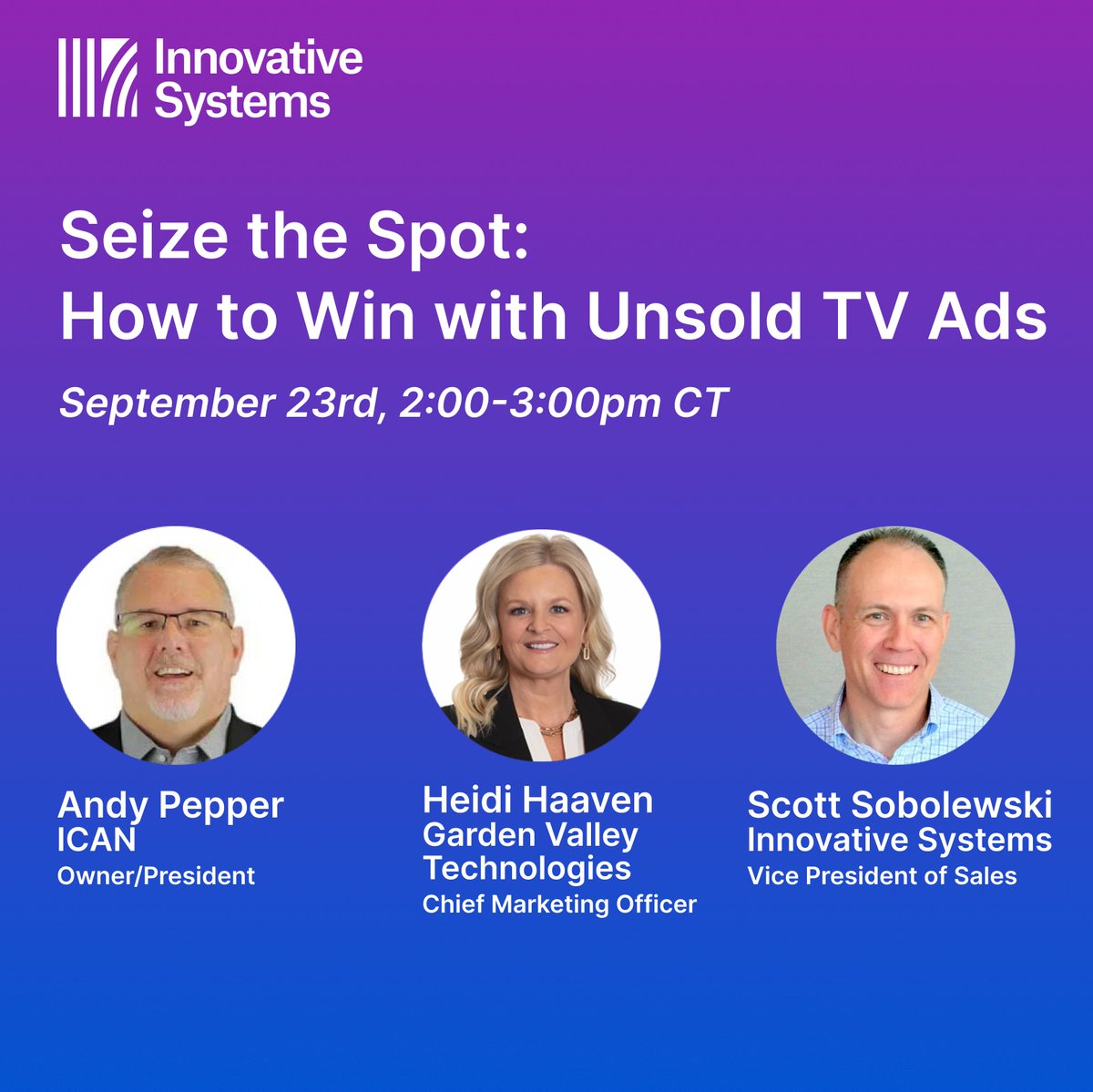 InnovSysSD's tweet image. Did you know cable TV providers turn unsold ad space into profit by running their own house ads? Don’t miss our “Seize the Spot” webinar for real ad strategies, creative tips, and expert advice! Register: bit.ly/42hhcHe

#TVAdvertising #AdInsertion #BroadbandMarketing
