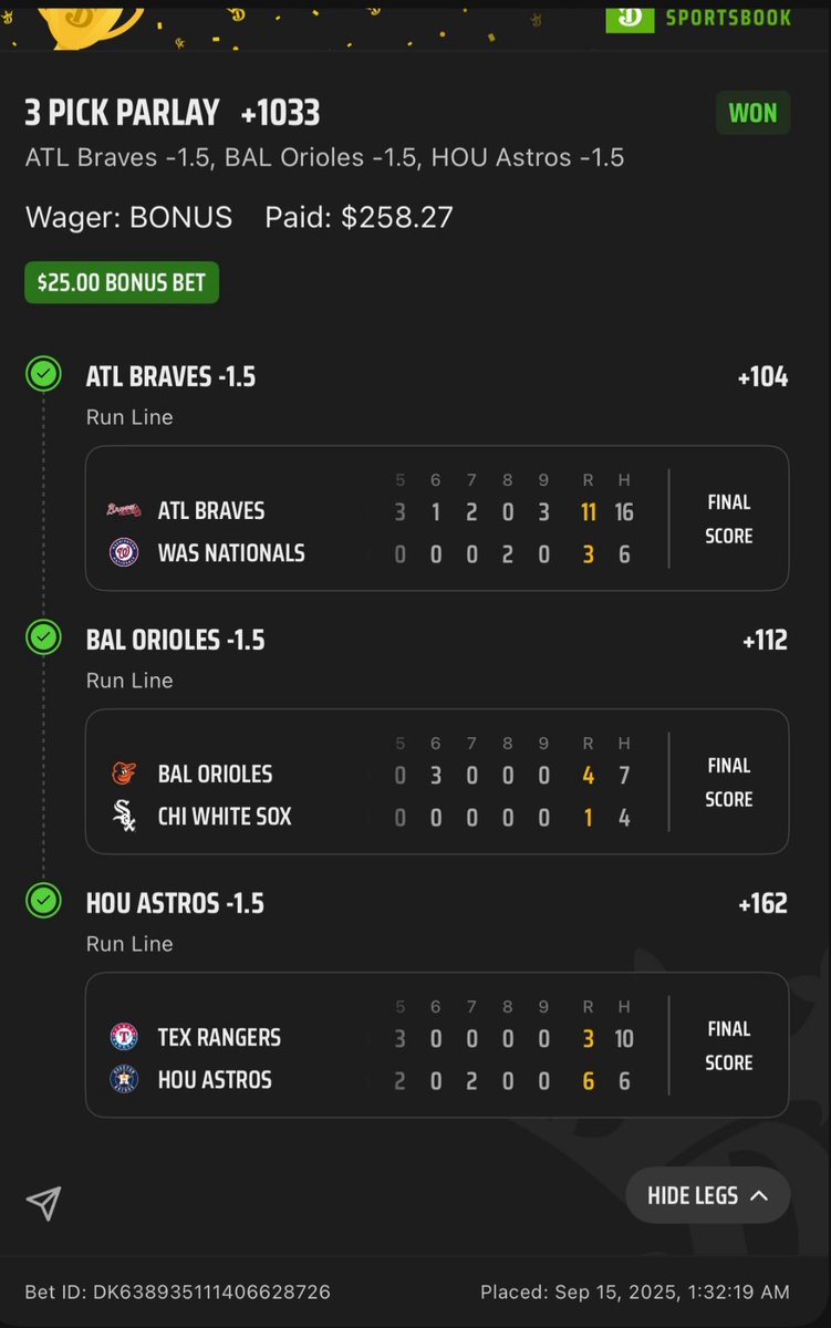 WeGettingPaid's tweet image. #SGMoneyline
@DonnieRightSide  @TheKevinWalsh 
@CarverHigh_ @GOFORTHE2 
#BravesCountry 
#Birdland 
#BuiltForThis