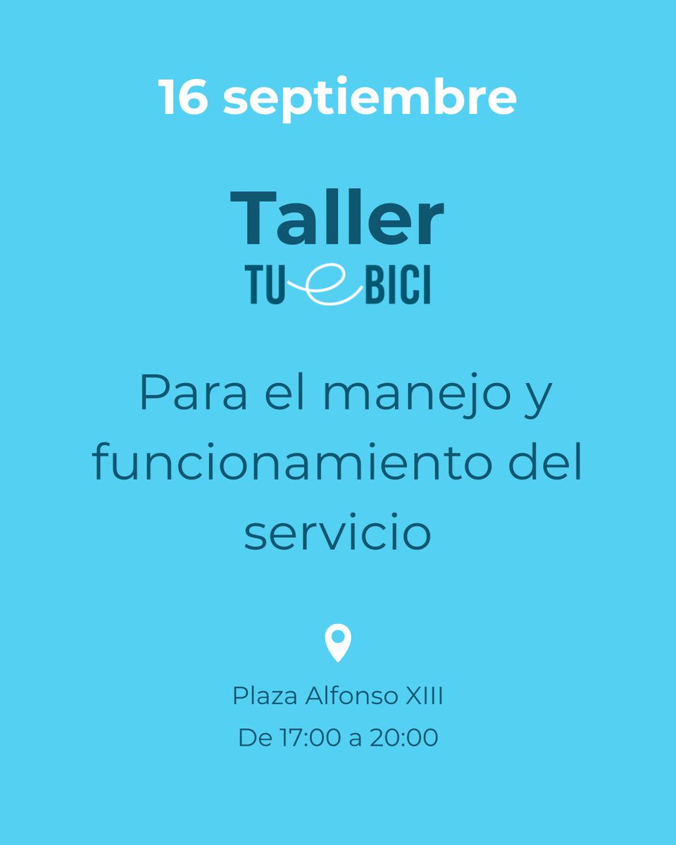 💫En la Semana Europea de la Movilidad disfrutarás de talleres como el de #tuebici. Donde aprenderás a manejar el servicio de bicis como un pro 😉. Si tenías alguna duda sobre cómo manejar TUeBICI, ¡ya no tienes excusa!

#santandersostenible #santanderenbici #movilidadurbana
