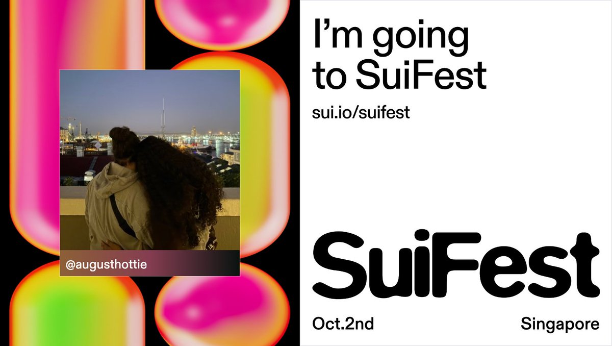I'm going to SuiFest  🤭

Are you going to SuiFest?