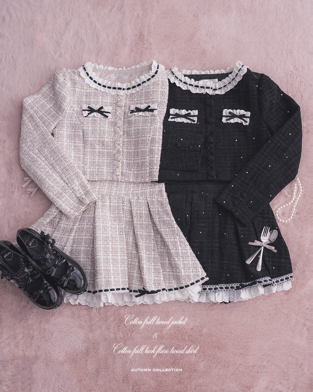 ♡ pium コットンフリルボリュームタックスカート ♡ コットンフリルボリュームタックスカート – pium