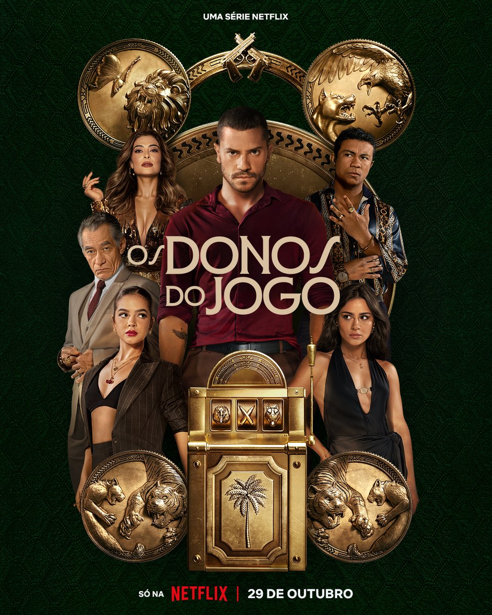 NetflixBrasil's tweet image. A máfia do jogo do bicho e intensas intrigas familiares.

Inspirada no universo da contravenção no Rio de Janeiro, a minha nova série Os Donos do Jogo chega no dia 29 de outubro com André Lamoglia, Chico Diaz, Giullia Buscaccio, Juliana Paes, Mel Maia, Xamã e grande elenco.