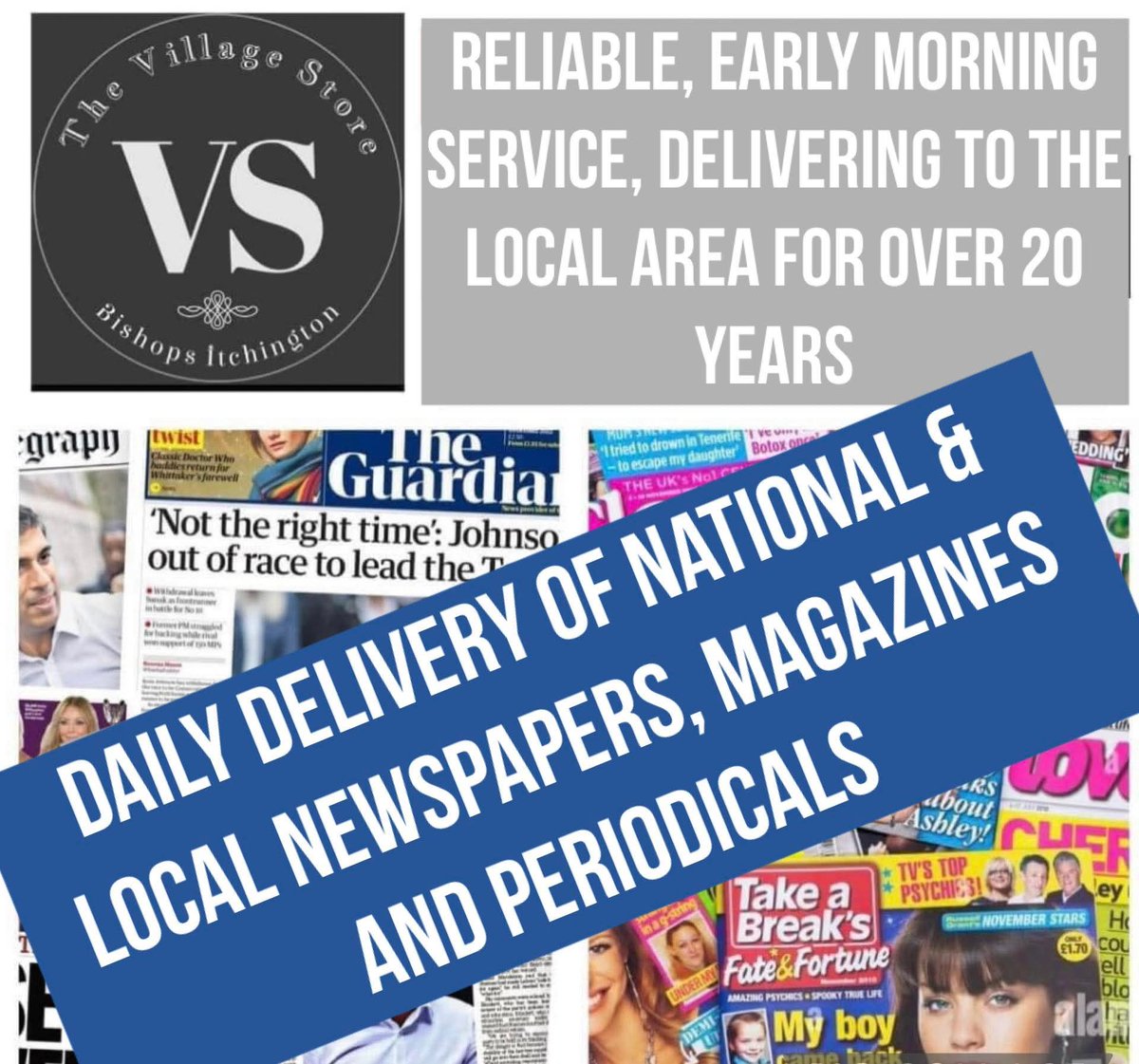 Bishop’s Itchington Village Store Newspaper Delivery Service dlvr.it/TN60Tq