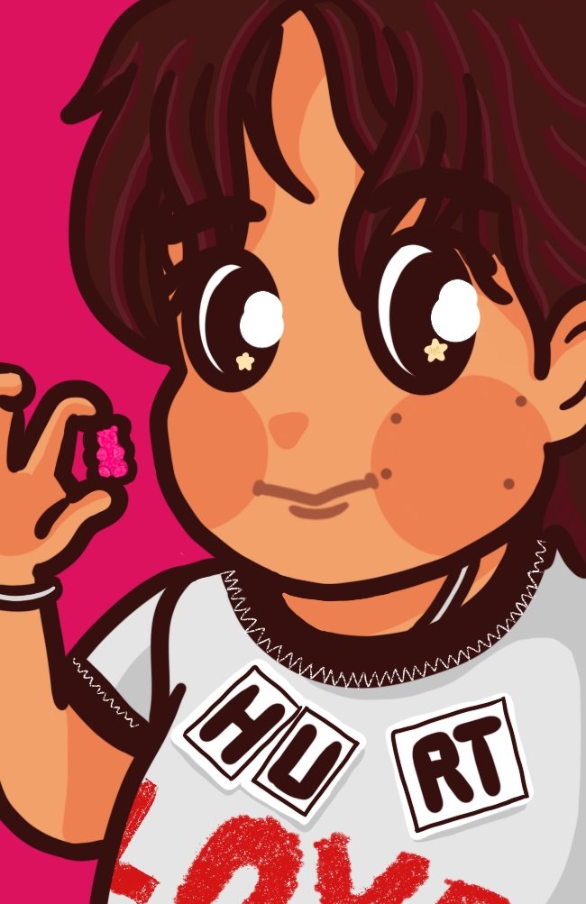 Haechan with a gummy bear 🤩🧸❤️
