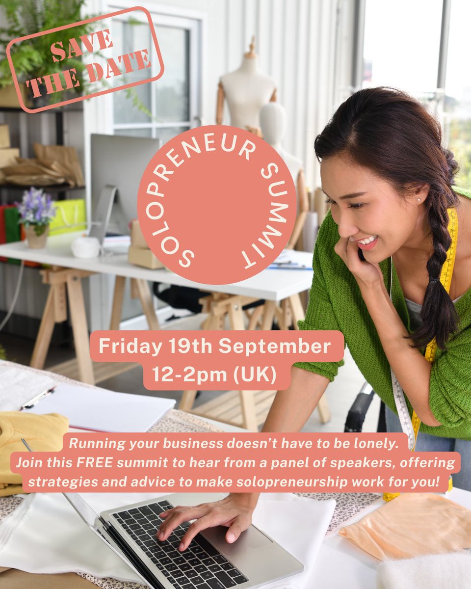 ThePressOffice1's tweet photo. Running your own business can feel lonely, but it doesn't have to.  I'm delighted to have joined forces with some stand-out talent for the Solopreneuer Summit, addressing key areas to prioritise as you build.  

 ✍️ https://t.co/hAYcvCpIcN
#smallbusiness #solopreneur #startup https://t.co/RETWwp8s1h