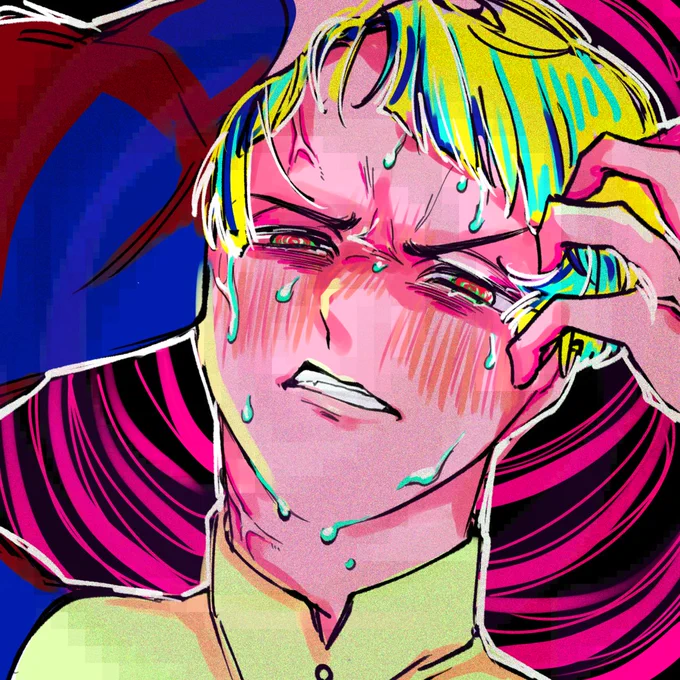 某曲に脳焼かれて衝動的に描いた 完成させる気ないのでラフで供養
