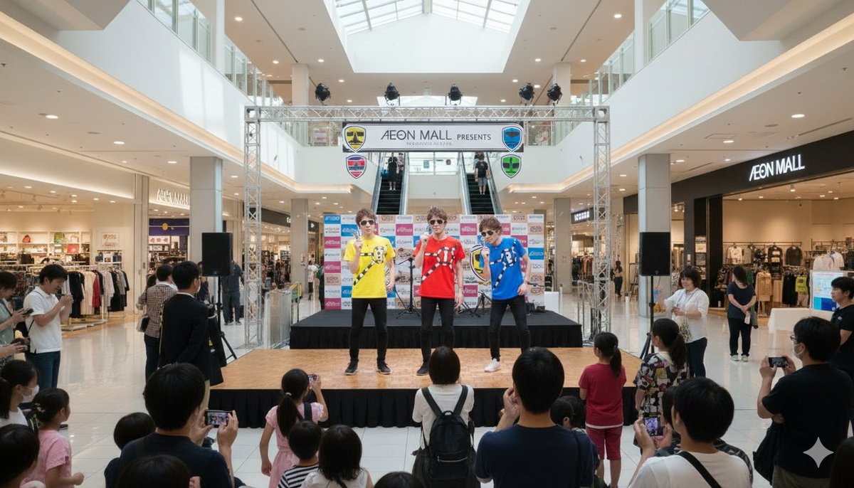 イオンでSAENSキンが単独ライブみたいなのしてた