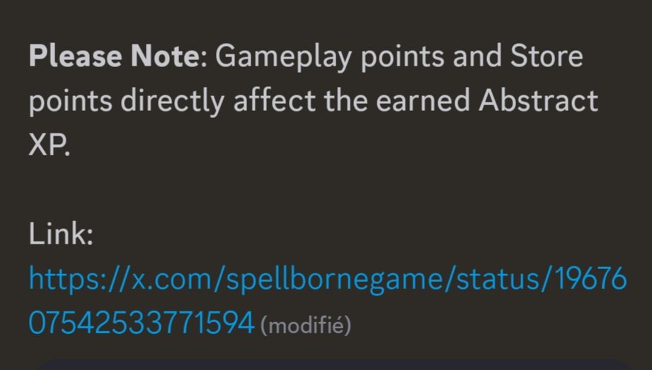 JelizaRoseQc's tweet image. SOOOOOOOON 😱
🚨 Important info for @spellbornegame OG with new @AbstractChain wallet
Probably in the next week you will be able to merge your old account with your Abs one ✳️
This is a huge! Why?
Because you can earn XP by spinning the machine AND playing Spellborne!
As you…