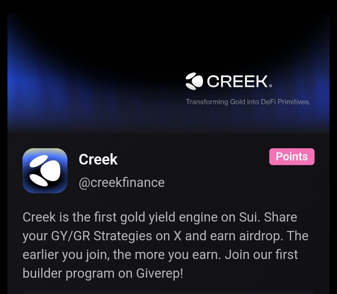 Christian (@chockieee_) on Twitter photo We still have 12 days to talk about <a href="/creekfinance/">Creek</a>. To remind you guys we need to use the hashtag #creekonsui and we need to join on Discord to be eligible. 
Let's get more REP today! 
Who's active right now? Let's connect. 
<a href="/GiveRep/">GiveRep</a> We still have 12 days to talk about <a href="/creekfinance/">Creek</a>. To remind you guys we need to use the hashtag #creekonsui and we need to join on Discord to be eligible. 
Let's get more REP today! 
Who's active right now? Let's connect. 
<a href="/GiveRep/">GiveRep</a>