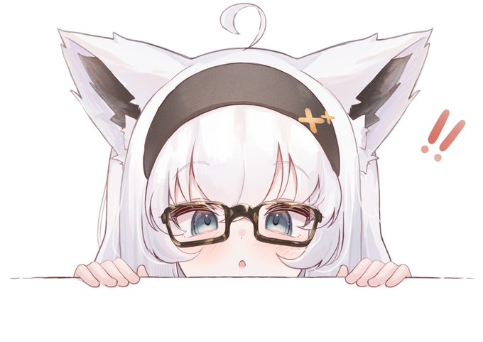 メガネをかけても可愛いね👓
#絵フブキ 