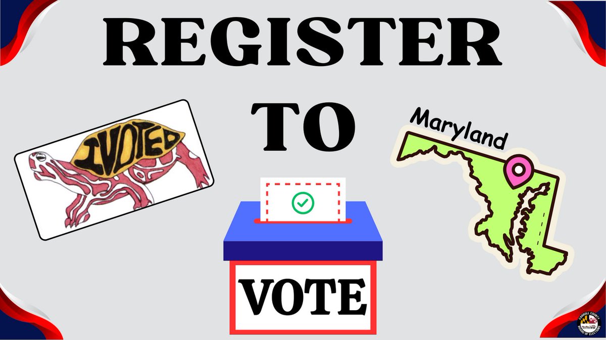 Today is National Voter Registration Day! Register to vote/update your registration here: bit.ly/MarylandVoterR….

Click the link below for more information about National Voter Registration Day: nationalvoterregistrationday.org.

#NationalVoterRegistrationDay