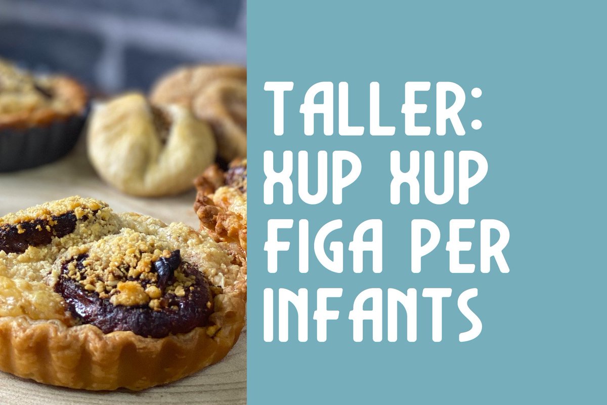 TALLER: XUP XUP FIGA
📆 Dilluns 22 de setembre 
🕐 A les 18.00 h
📍Jardins de la Mediterrània
🟣 Inscripció al web lamarinaviva.cat