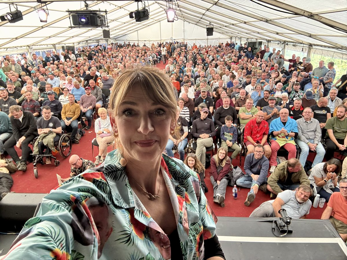 claremulley's tweet photo. Brilliant crowd at @WeHaveWaysPod #WHWFV #histfest! It was excellent to share a stage with @gordoncorera & @robert_lyman talking about some of the outstanding #SpecialAgents of #SOE, including #AgentZo, #WW2. Thank you to everyone who shows an interest! https://t.co/8VB3dJDGN0
