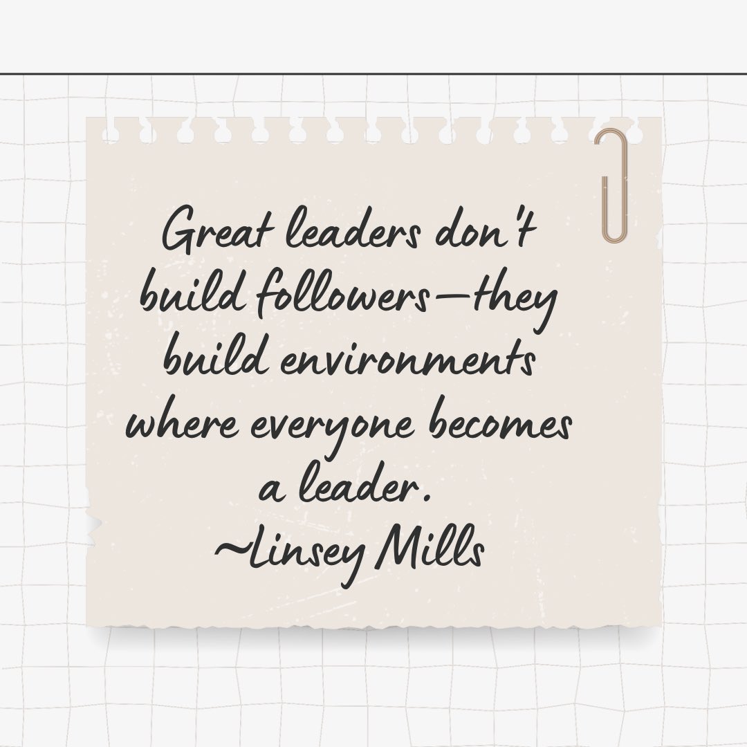 Linseymills's tweet photo. Great leaders don’t create followers—they create more leaders. True leadership is about empowering others to rise, grow, and shine. Do you agree?⸻#Leadership #GreatLeaders #InspirationDaily #MotivationMonday #EmpowerOthers #GrowthMindset #LeaderNotFollower #Teamwork https://t.co/SOVahzsQaB