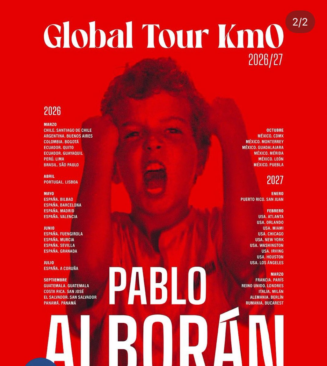 Gracias por sacar a Uruguay del tour!! (es sarcasmo). En fin, uno más para las decepciones <a href="/pabloalboran/">Pablo Alborán</a> <a href="/AlboranTeam/">Equipo Alborán</a>