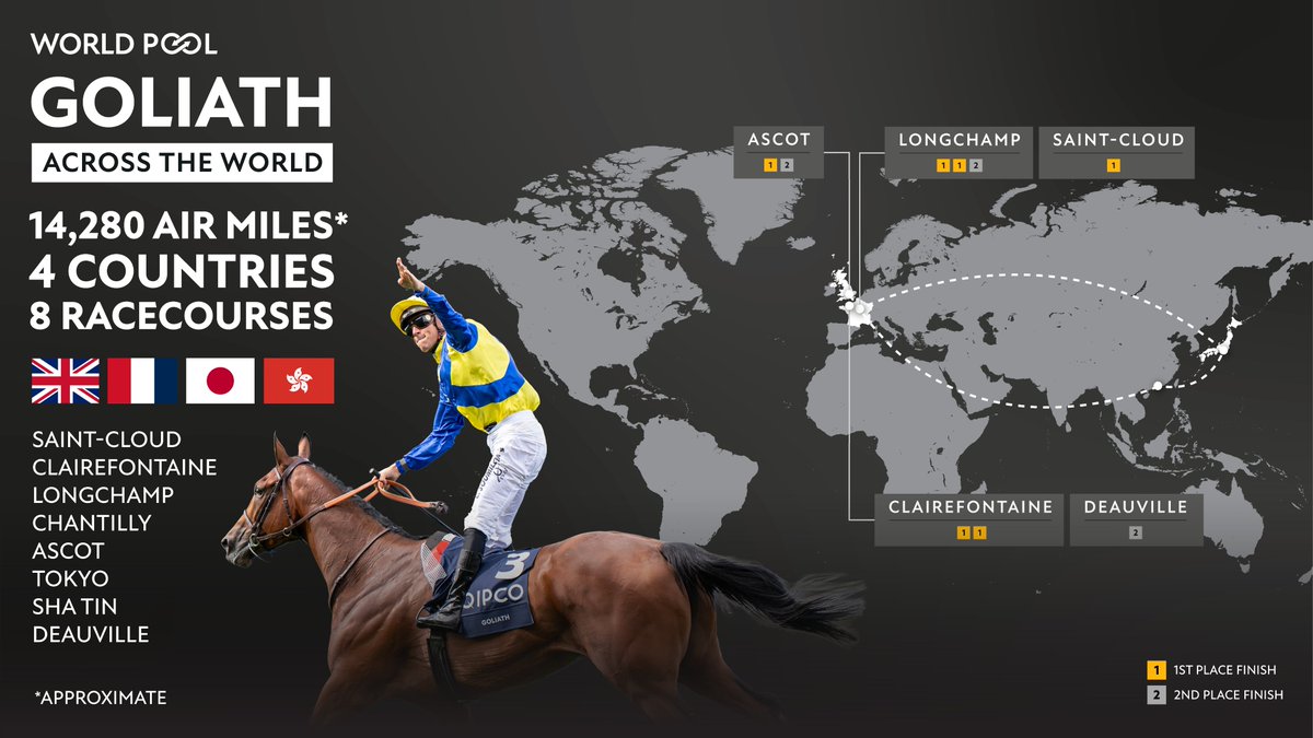 Globetrotter GOLIATH makes his German debut on Sunday in the G1 Grosser Preis von Baden at Baden-Baden! ✈️🇩🇪 #ゴリアット 

#WorldPool | <a href="/GraffardRacing/">𝐅𝐫𝐚𝐧𝐜𝐢𝐬-𝐇𝐞𝐧𝐫𝐢 𝐆𝐫𝐚𝐟𝐟𝐚𝐫𝐝</a>