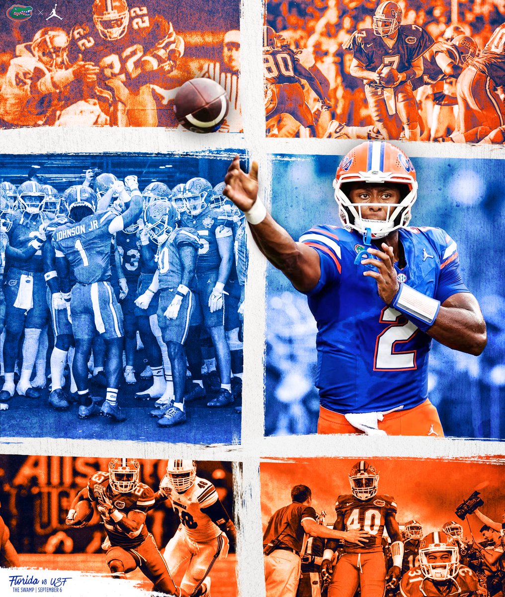 𝘼𝙡𝙡 𝙤𝙧𝙖𝙣𝙜𝙚 𝙖𝙣𝙙 𝙗𝙡𝙪𝙚

🟠🔵🟠 this Saturday against USF

#GoGators #JUMPMAN