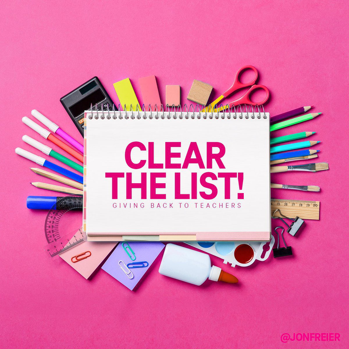 Teacher list drop! 📋🫳 

👋 I’m Evin, a Title I teacher from WV. 📚 Each donation to my classroom helps bridge gaps, &amp; create a safe and inviting learning space. ❤️ RP, please! 

My list 🛒👉 amzn.to/2YUl41m

#clearthelist #Teachersof𝕏